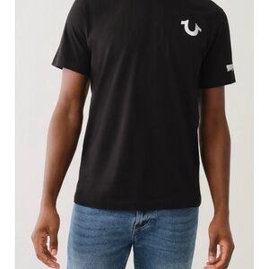 True Religion Fast Buddha Rhinestone Graphic T-Shirt